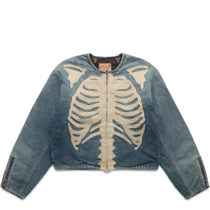 14OZ DENIM KOUNTRY MOTOCROSS JACKET (BONE)