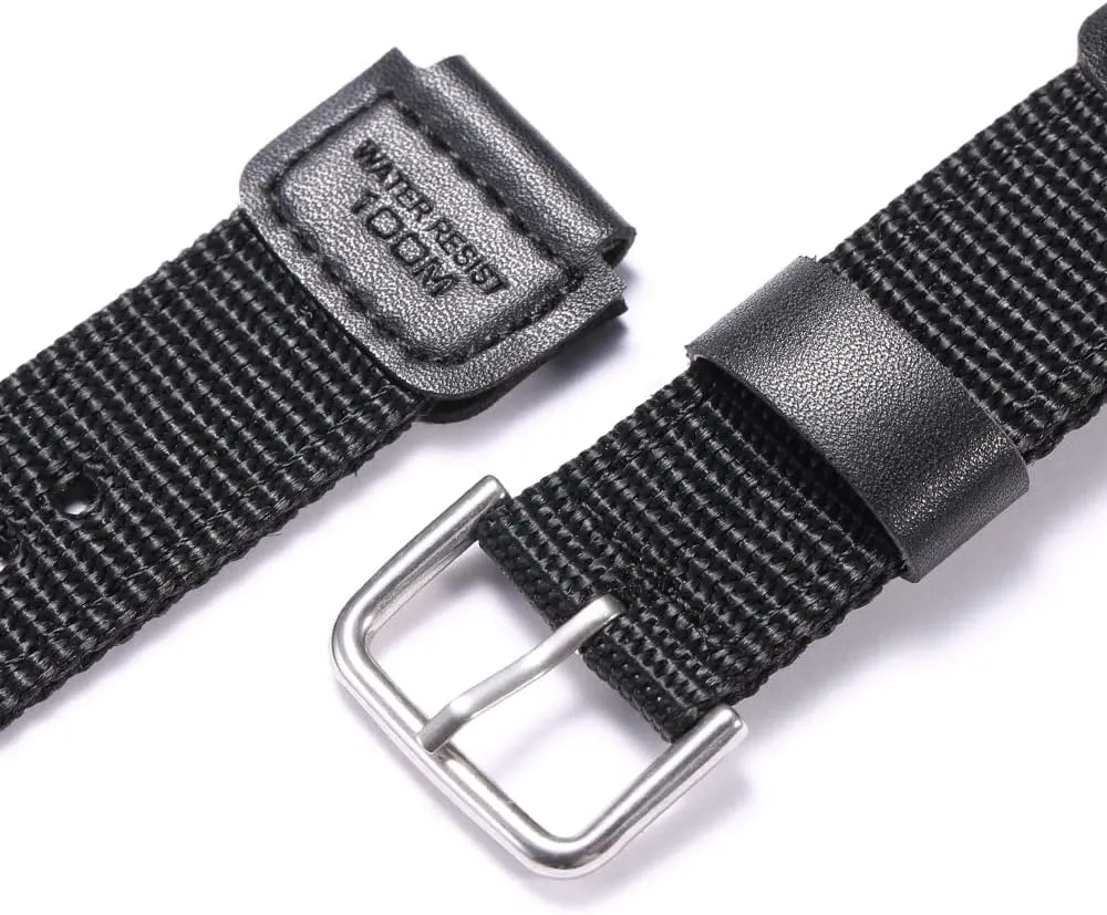 18mm Nylon strap Replacement for Casio Men's AE1200WH AE-1000 SGW-300H/400 W-735 PRG270 Leather Watch band