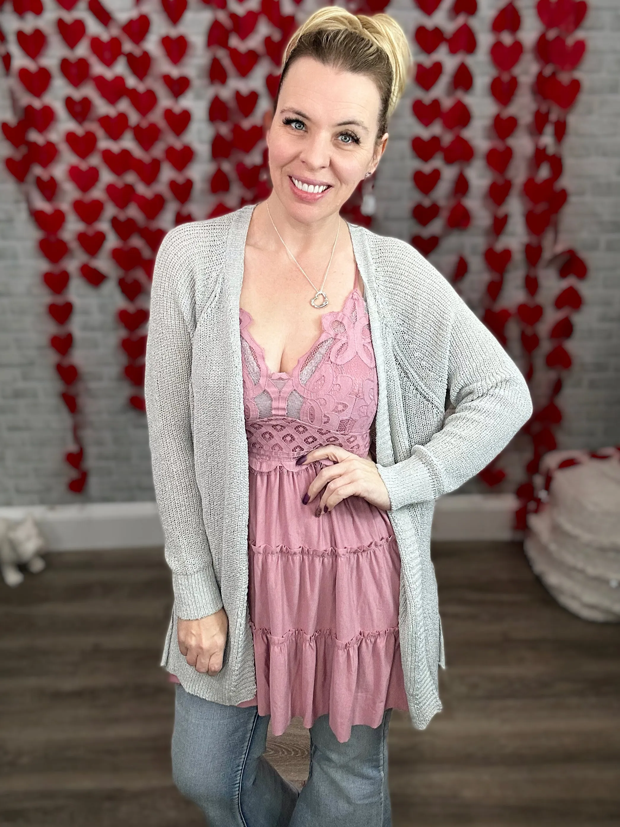 2 Colors - Lace Up the Side Lightweight Knit Cardigans
