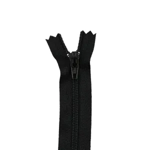 #2.5 Coil, Black, 7" YKK Closed End Zipper, Nylon, #705-7-BLK