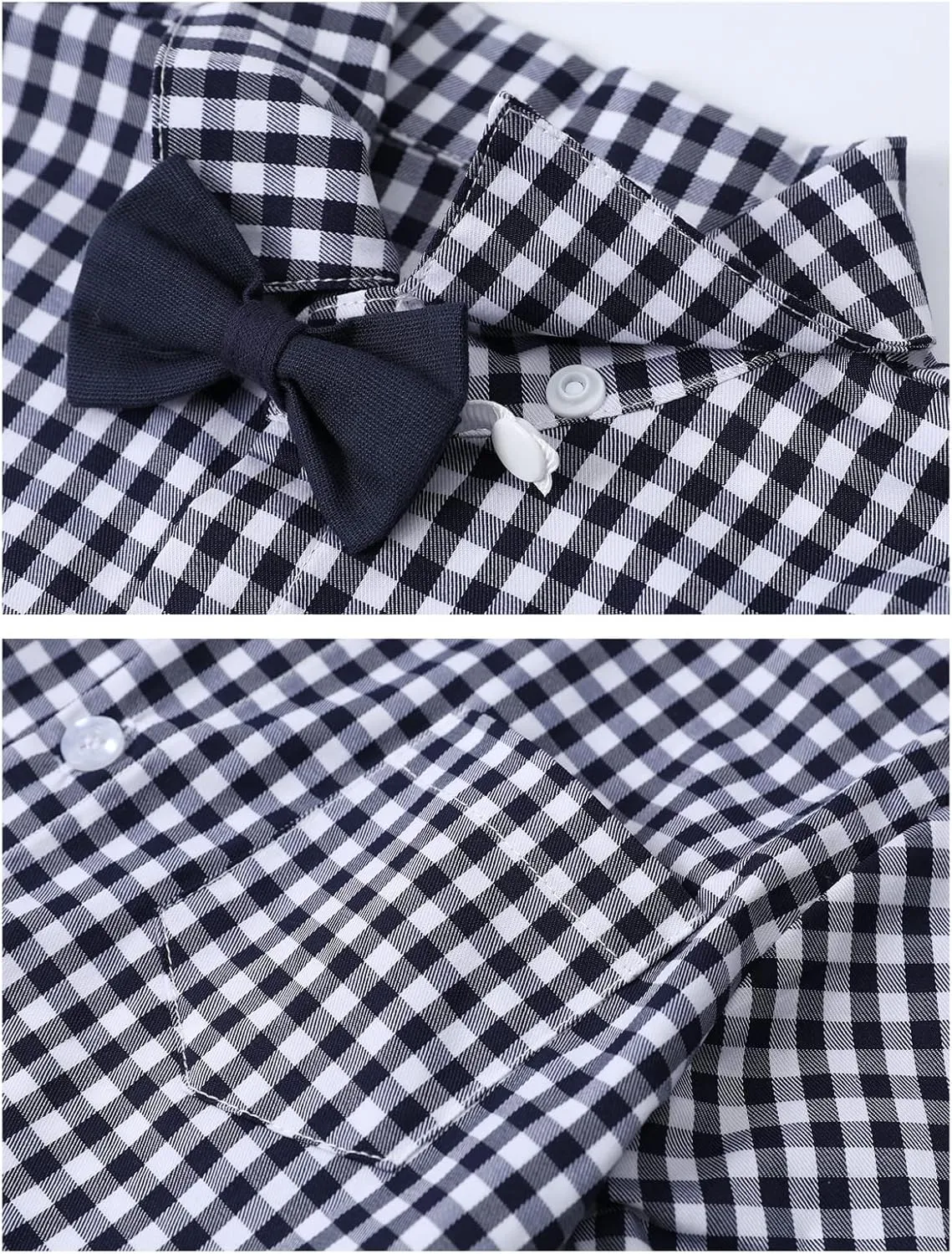 A&J DESIGN Baby Boys Gentleman Suit, 2Pcs Outfit Shirt & Pants