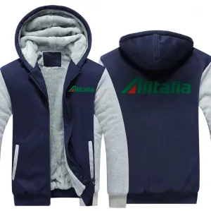 ALITALIA AIRLINES  JACKETS FLEECE SWEATSHIRT