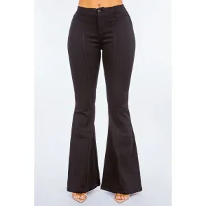 American Bazi High Waist Pull On Flare Jeans