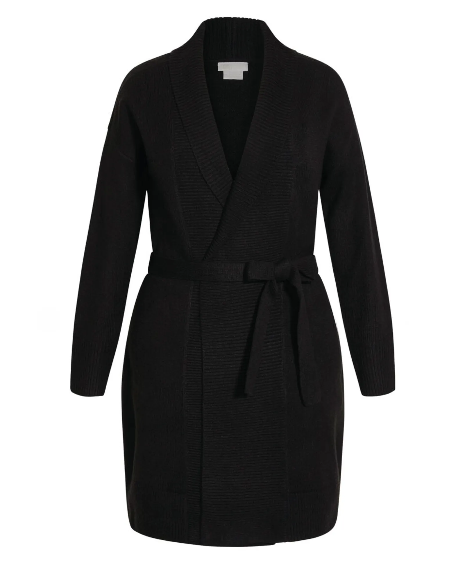 Angel Sweater Knit Long Cardigan | Black