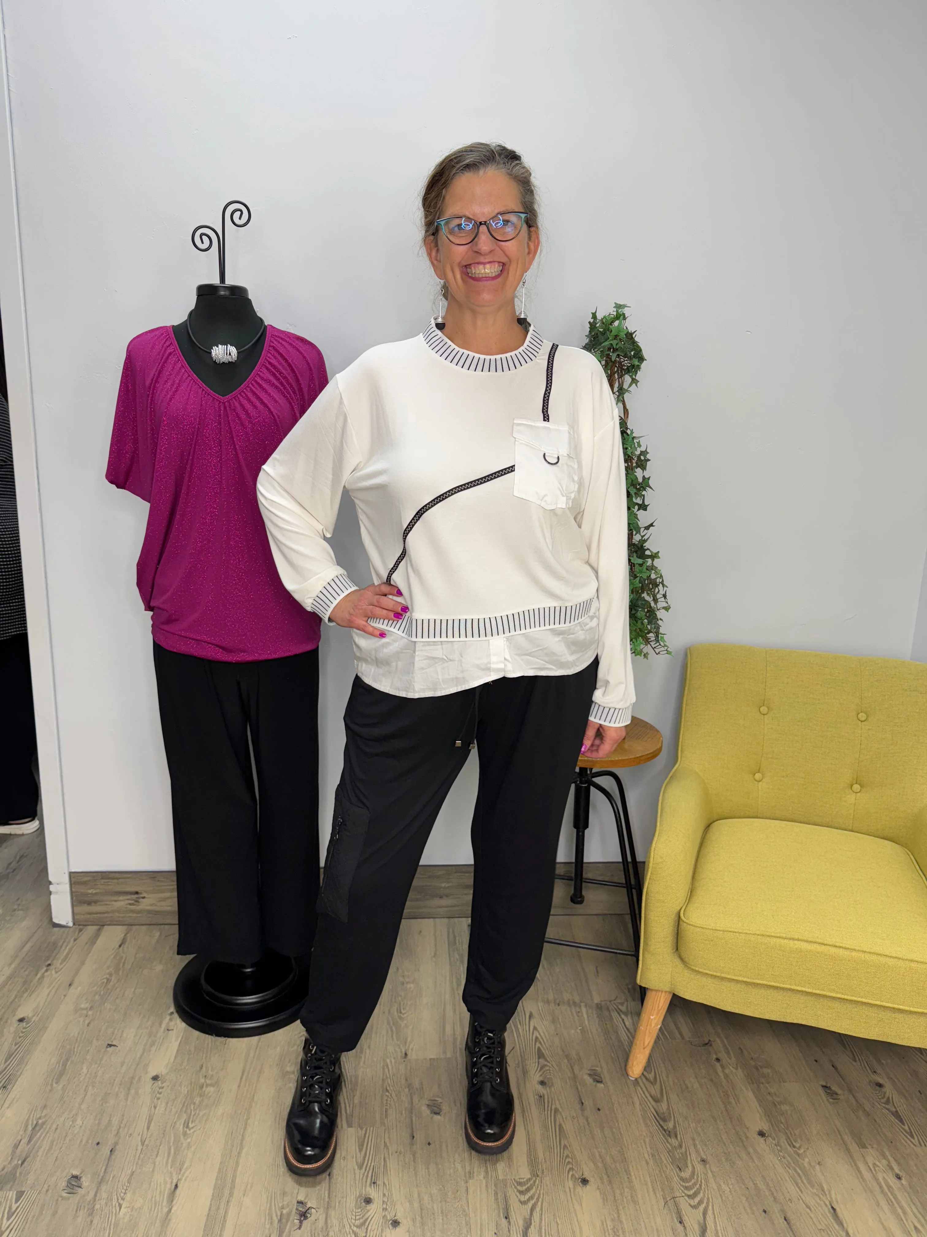 Black Full Length Pant with Pockets