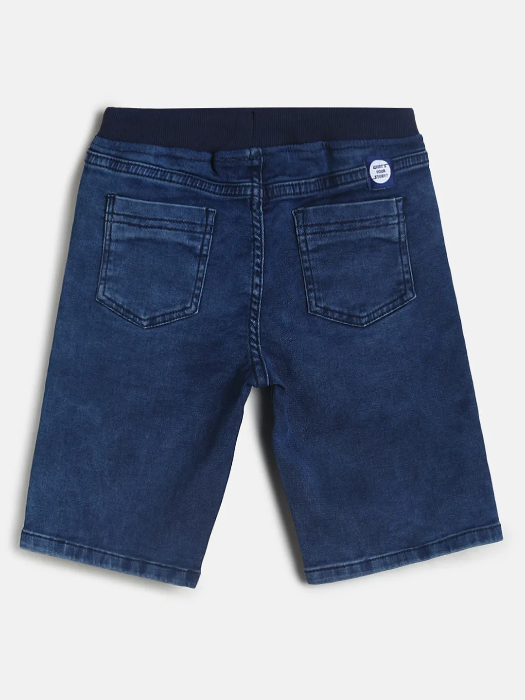 Boys Mid Blue Denim Shorts