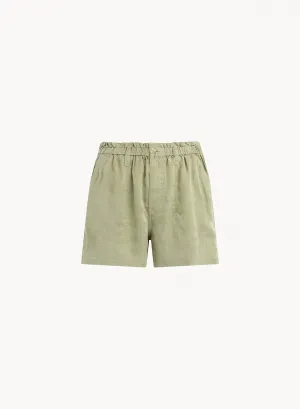 Callie Ruffle Short - Dried Herb