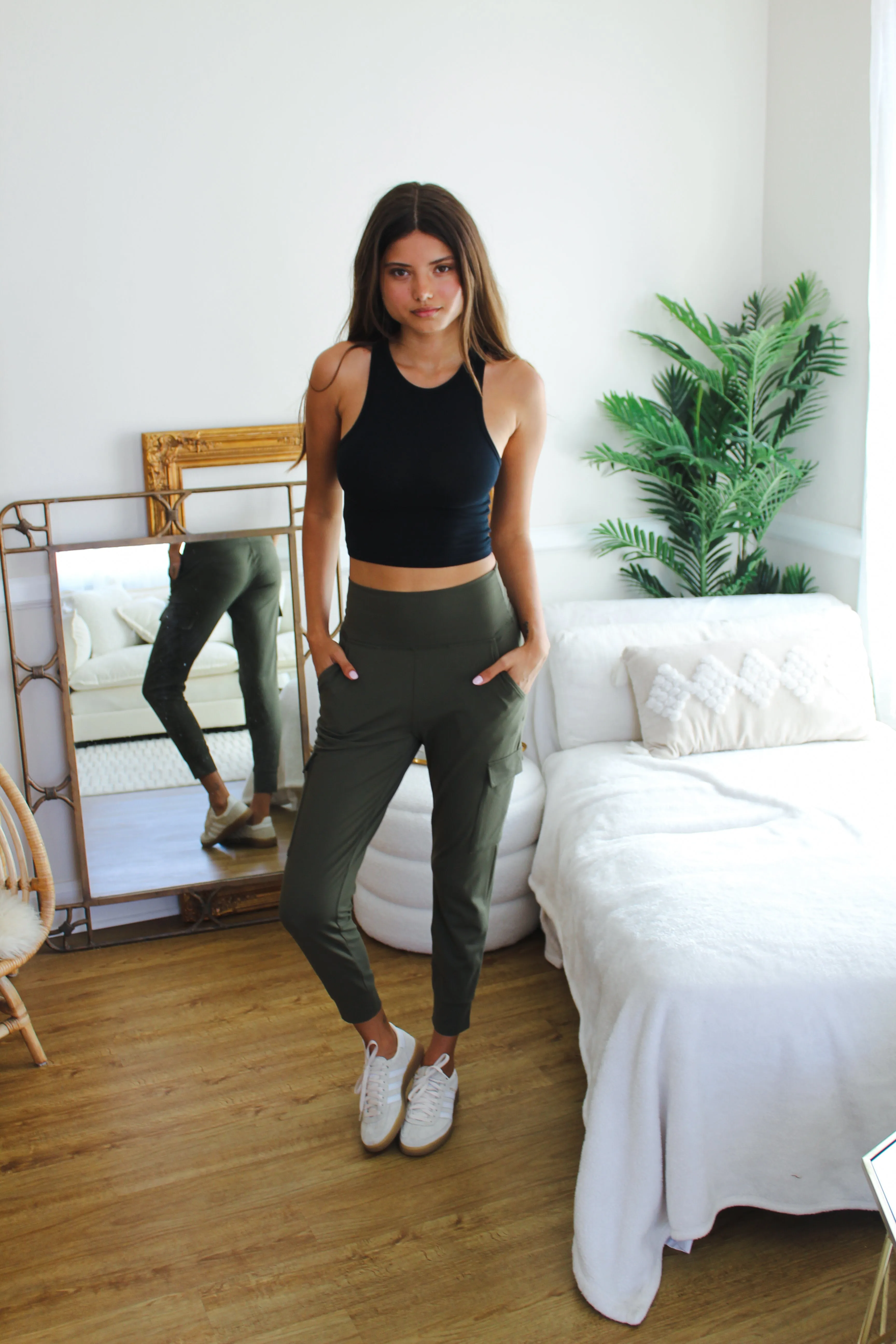 CARGO KNIT JOGGER - OLIVE