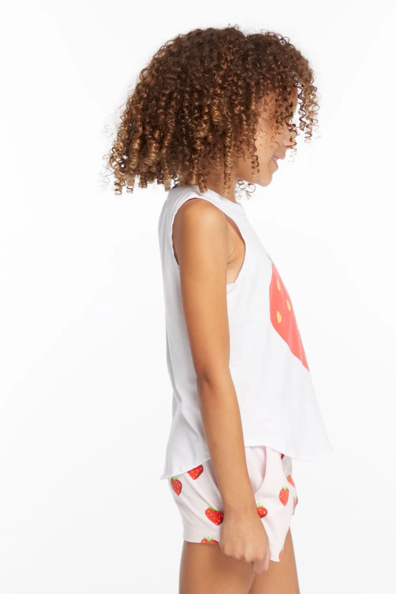 Chaser Heart Strawberry All Over Girls Shorts