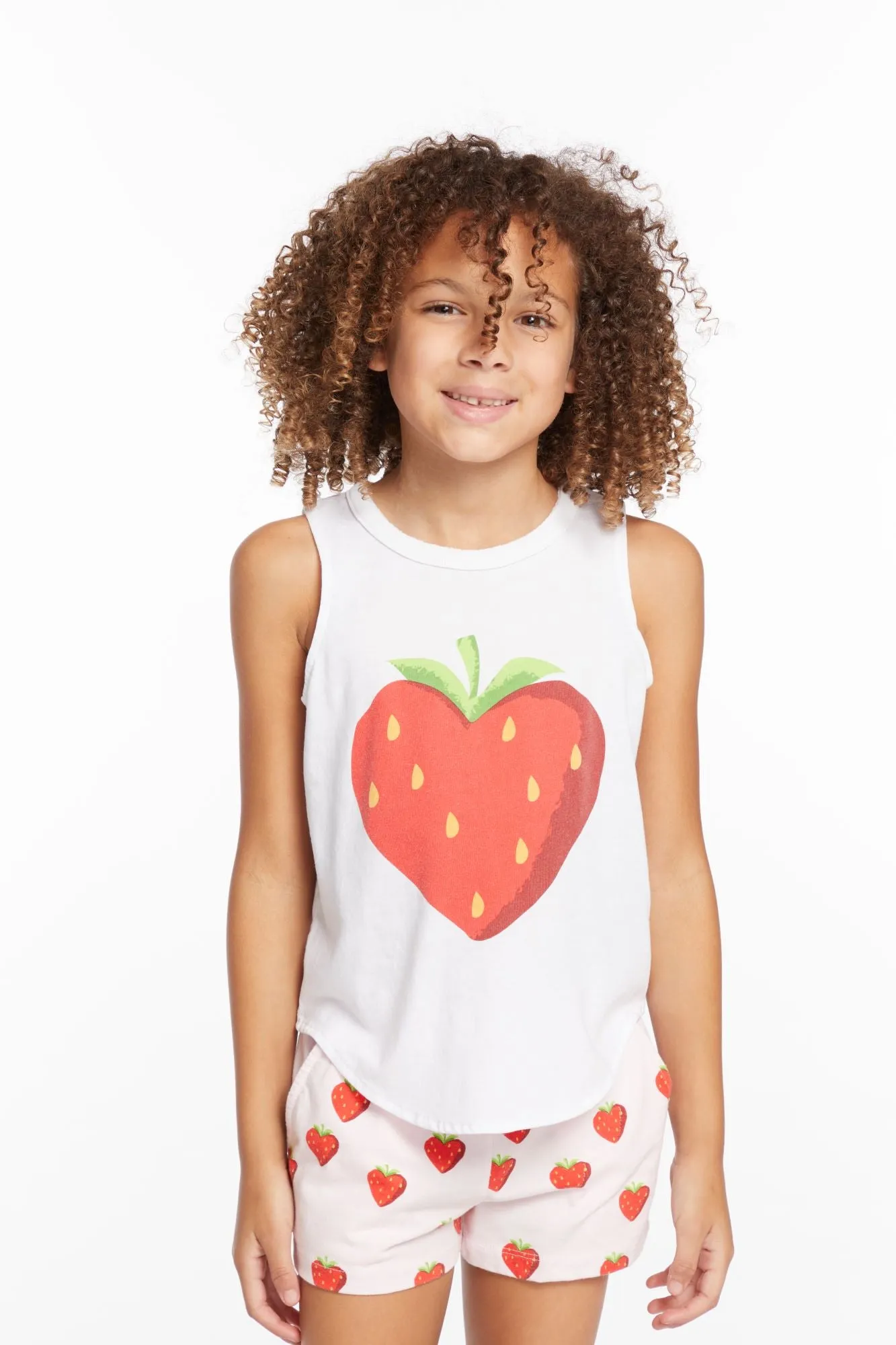 Chaser Heart Strawberry All Over Girls Shorts