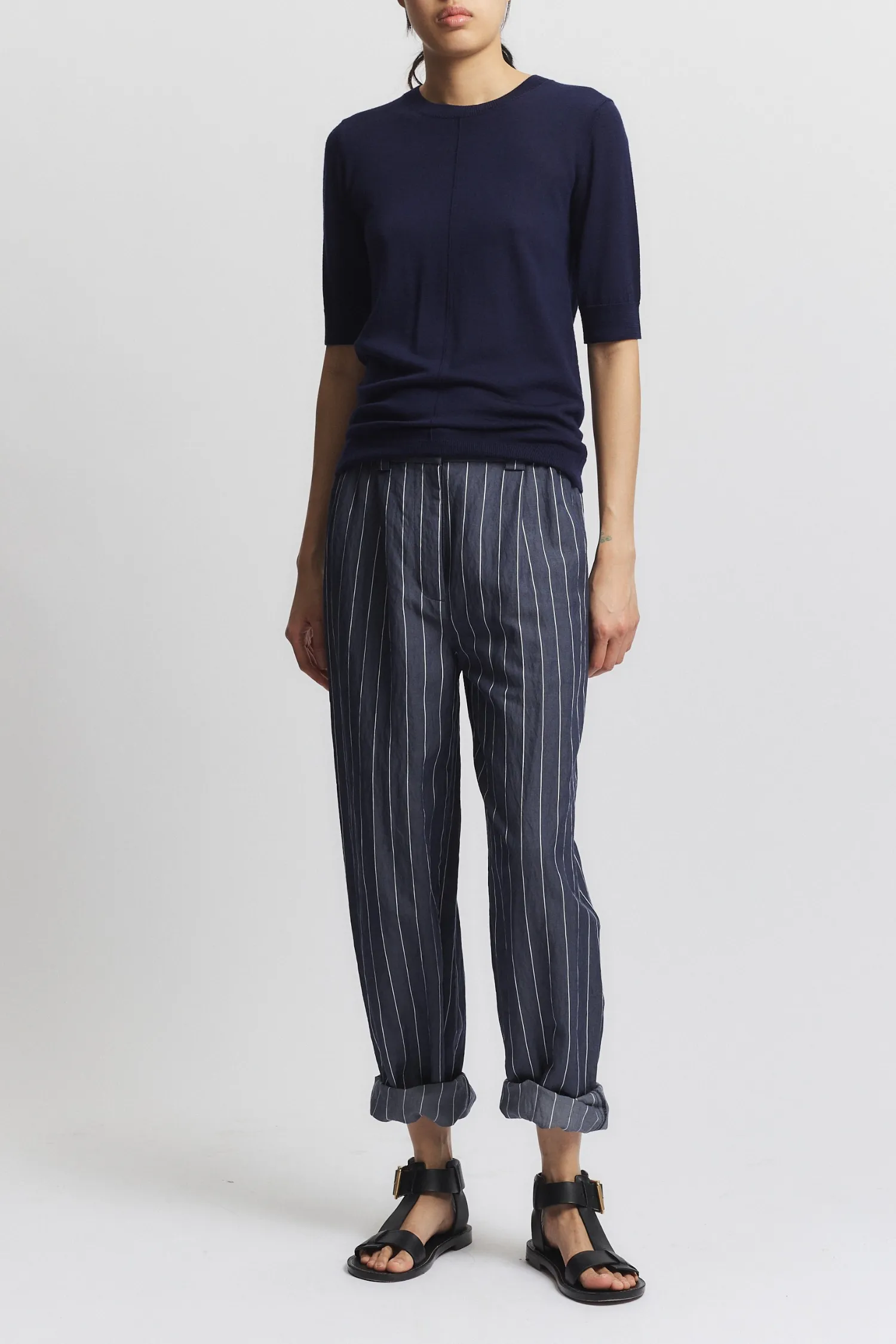 Chester Chambray Pant, Navy