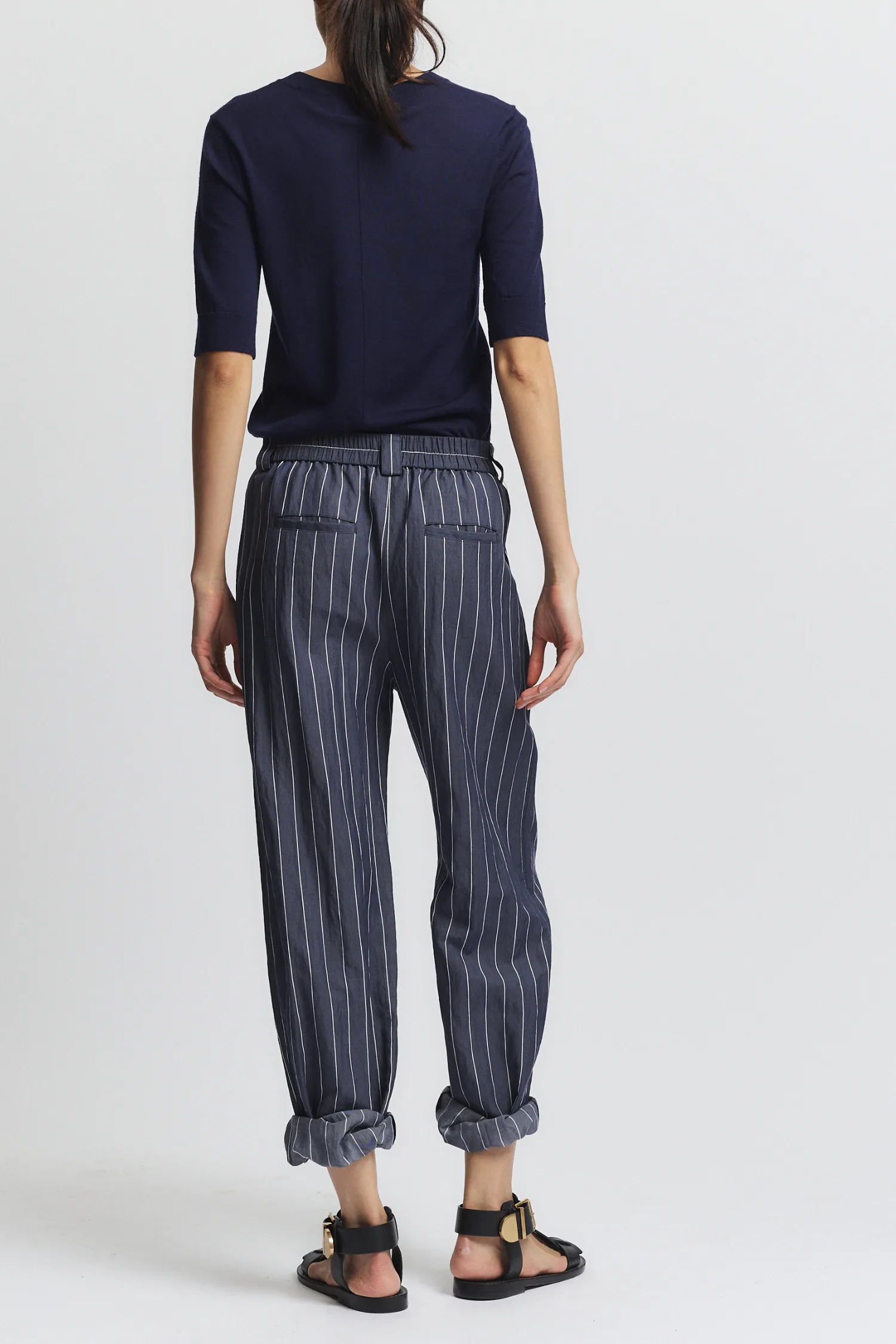 Chester Chambray Pant, Navy