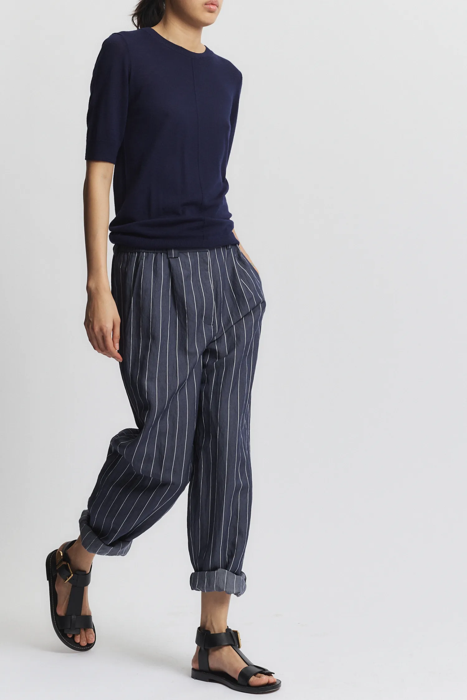 Chester Chambray Pant, Navy