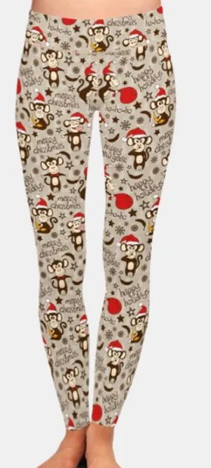 Christmas Cheeky Monkey Leggings