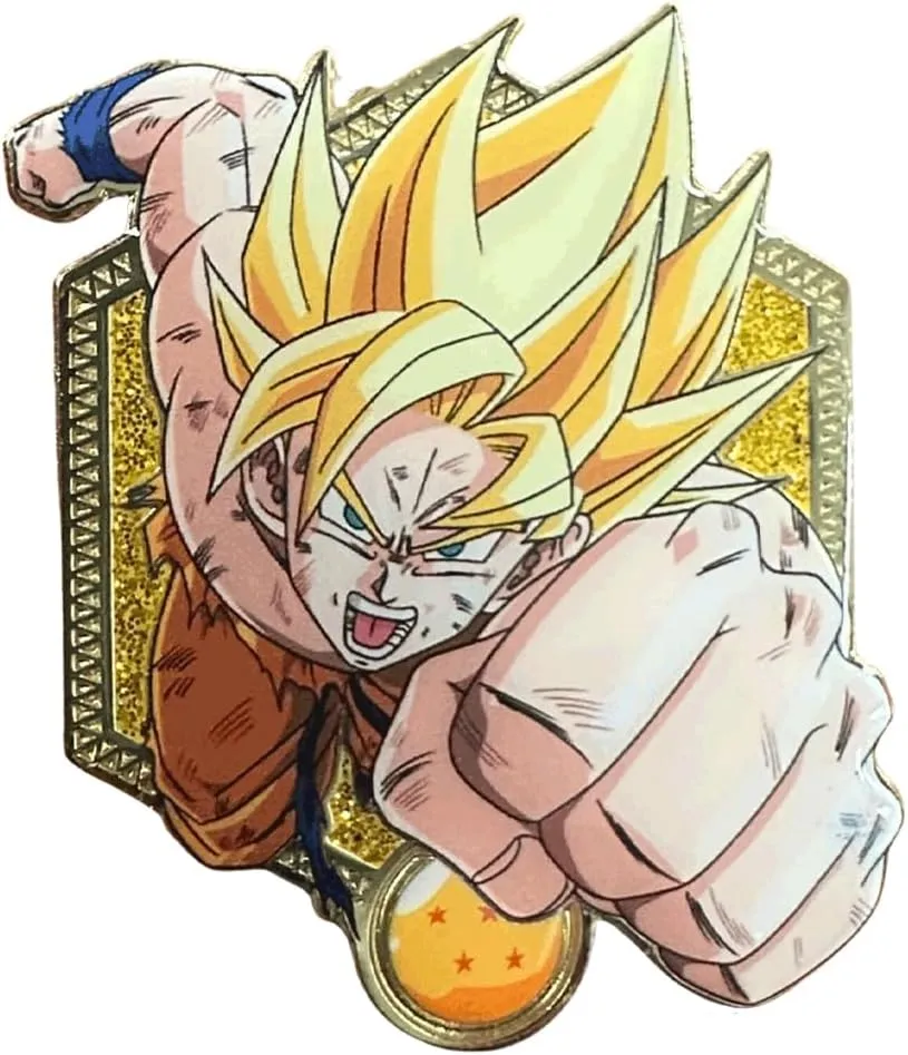 DBZ x Zen Monkey Studios: Golden Series 2 - Super Saiyan Goku Collectible Enamel Pin