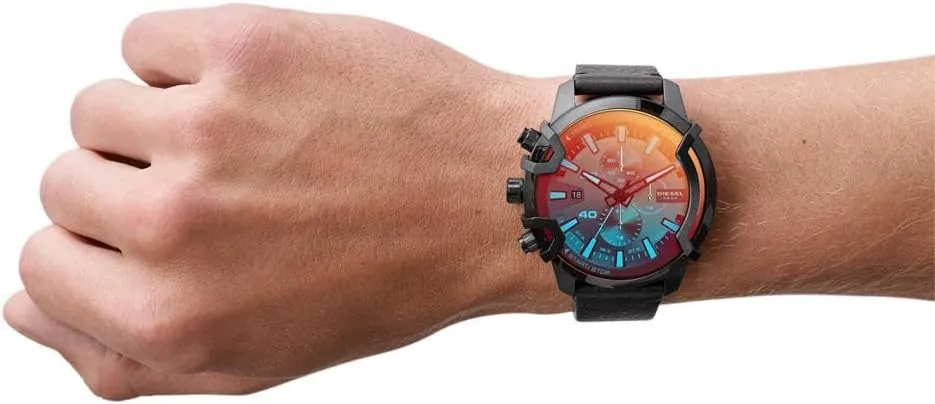 Diesel Men's Griffed Stainless Steel Chronograph Quartz Watch