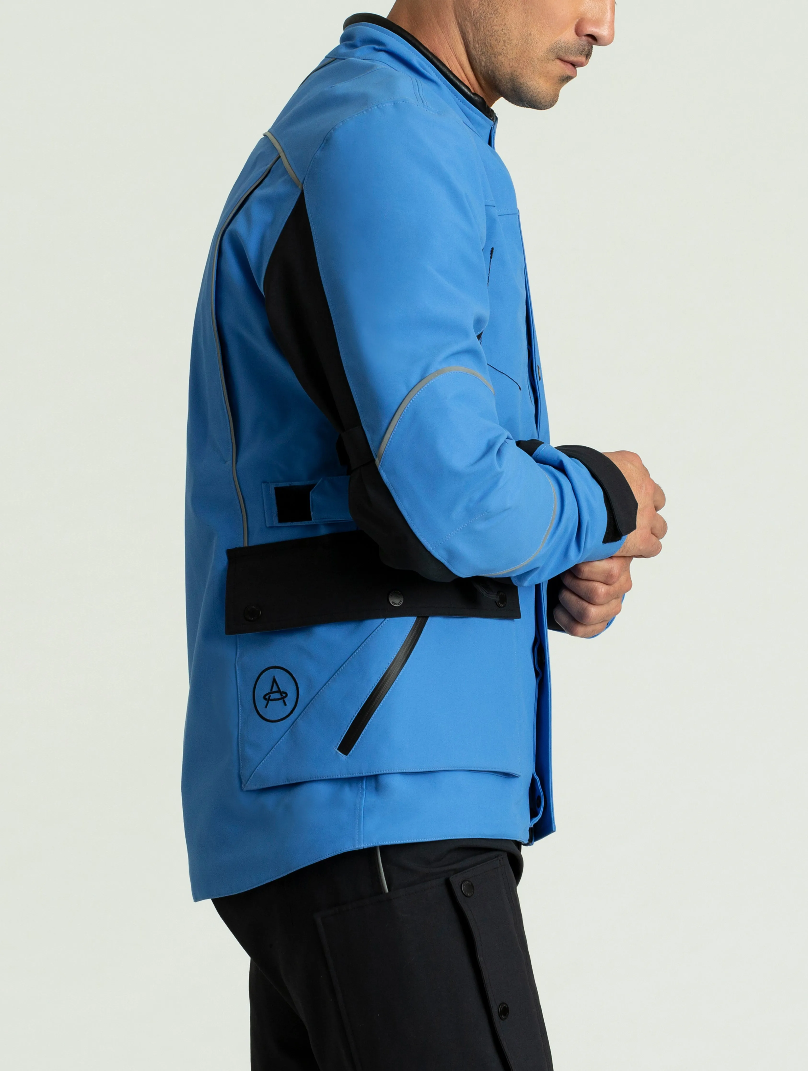 Divide Motorcycle Jacket - Blue Streak