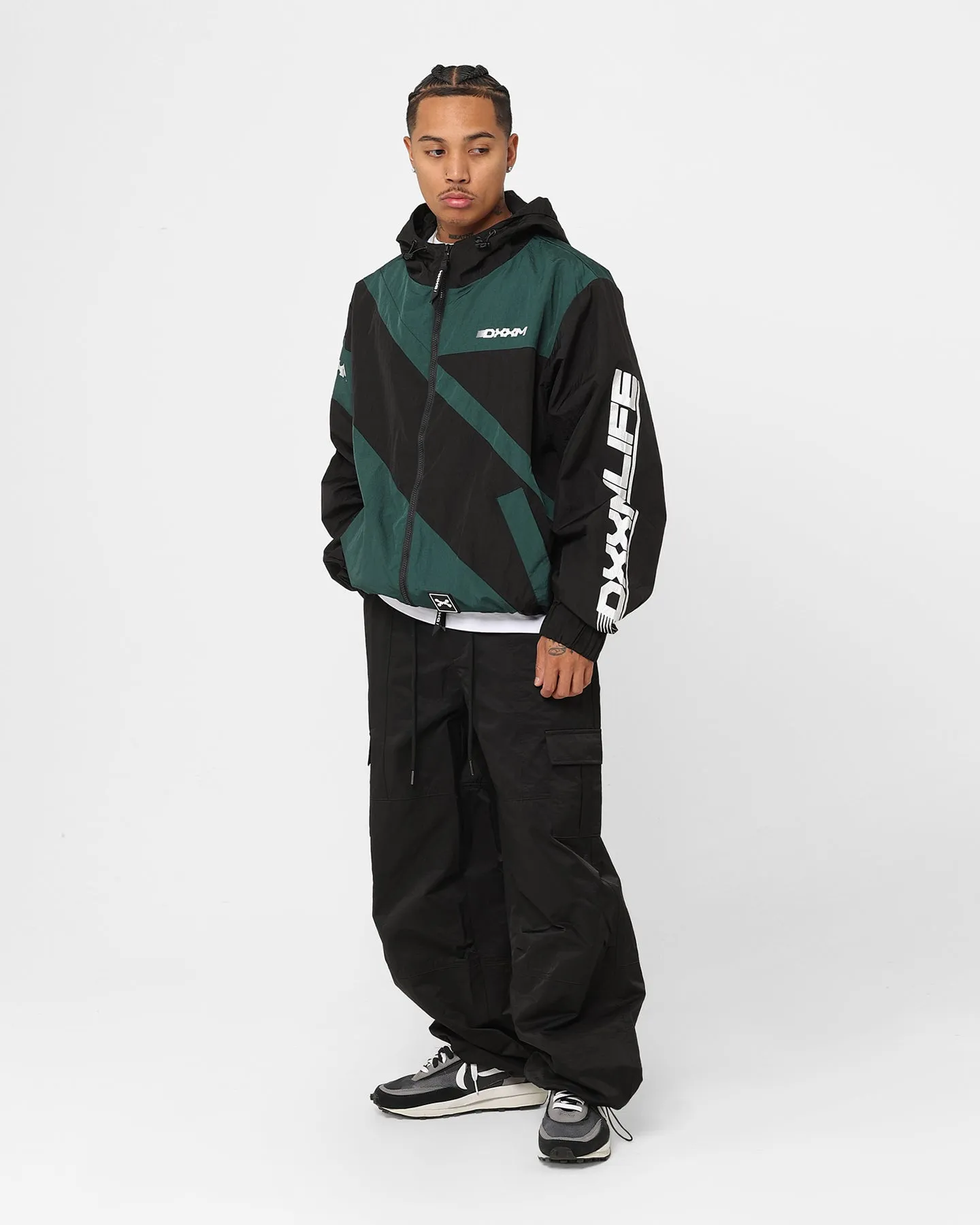 DXXMLIFE L-6 D Racing Windbreaker Black/Dark Green
