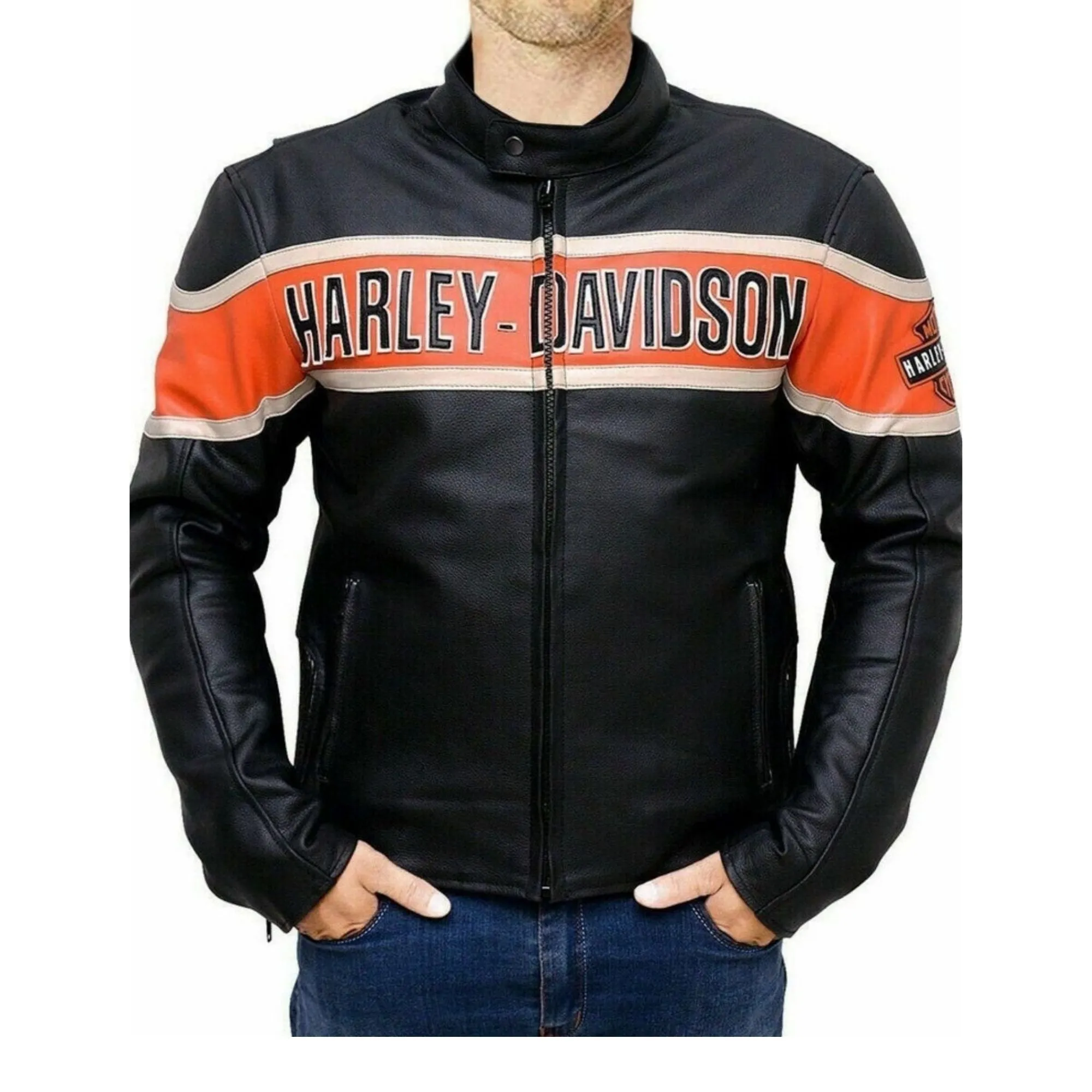 Harley Davidson Cafe Racer Victory Leather Jacket