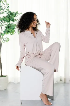 Hazelnut Women's Long Sleeve Lounge Set