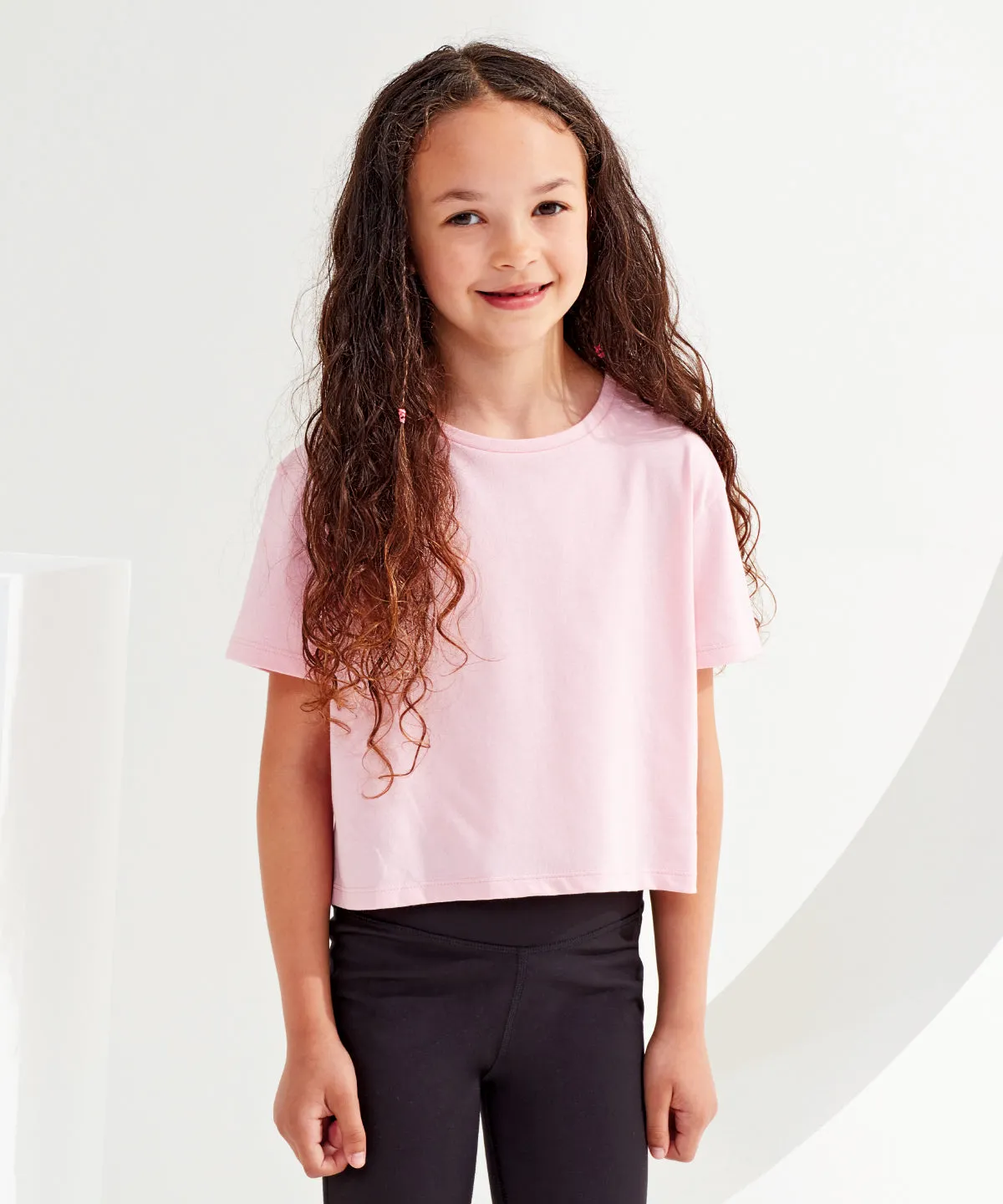 Heather Grey - Kids TriDri¨ boxy tee