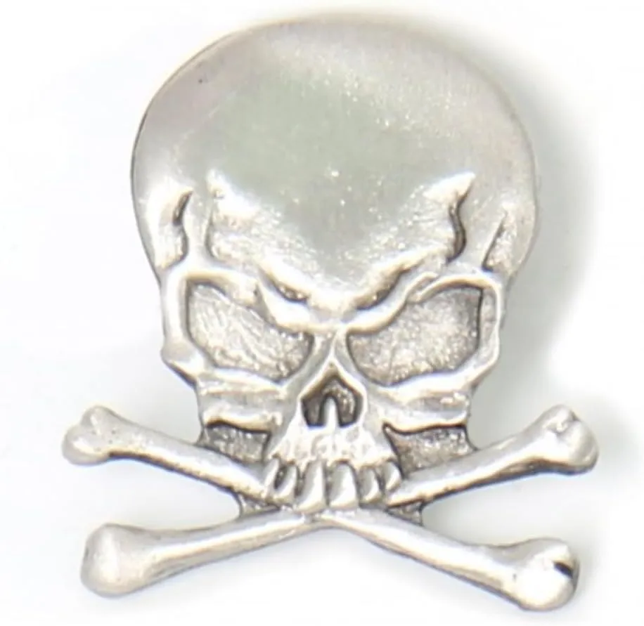 Hot Leathers PNA1012 Skull and Cross Bones Pin
