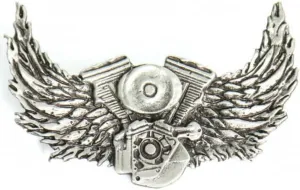 Hot Leathers PNA1032 Motor and Wings Pin
