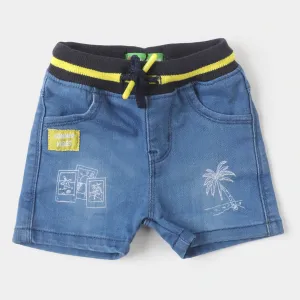 Infant Boys Denim Short Summer Vibes - DARK BLUE