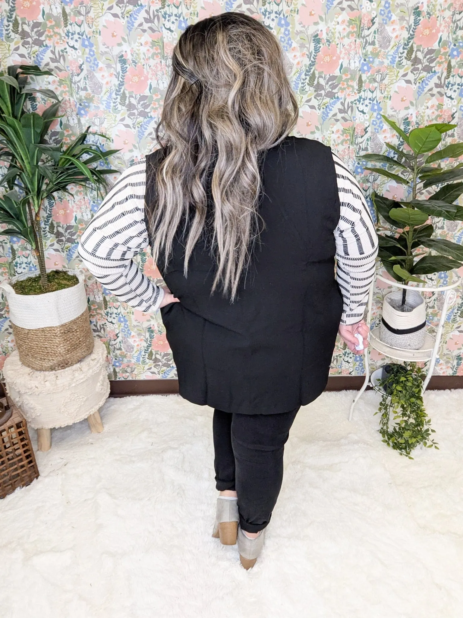 Jenna Vest Blazer w/Pockets (2 COLORS)