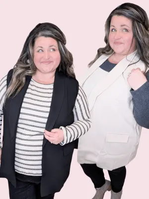 Jenna Vest Blazer w/Pockets (2 COLORS)