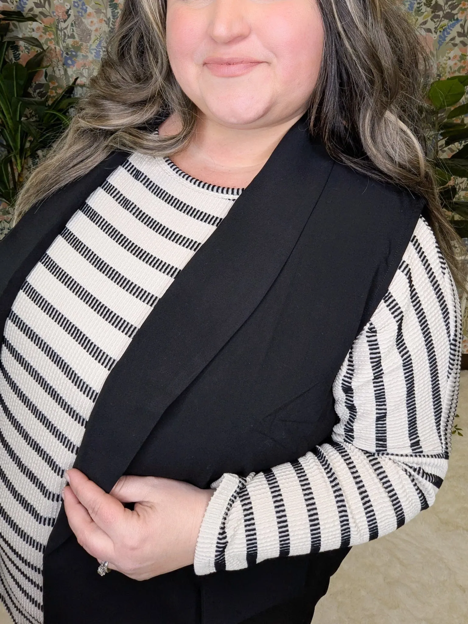 Jenna Vest Blazer w/Pockets (2 COLORS)