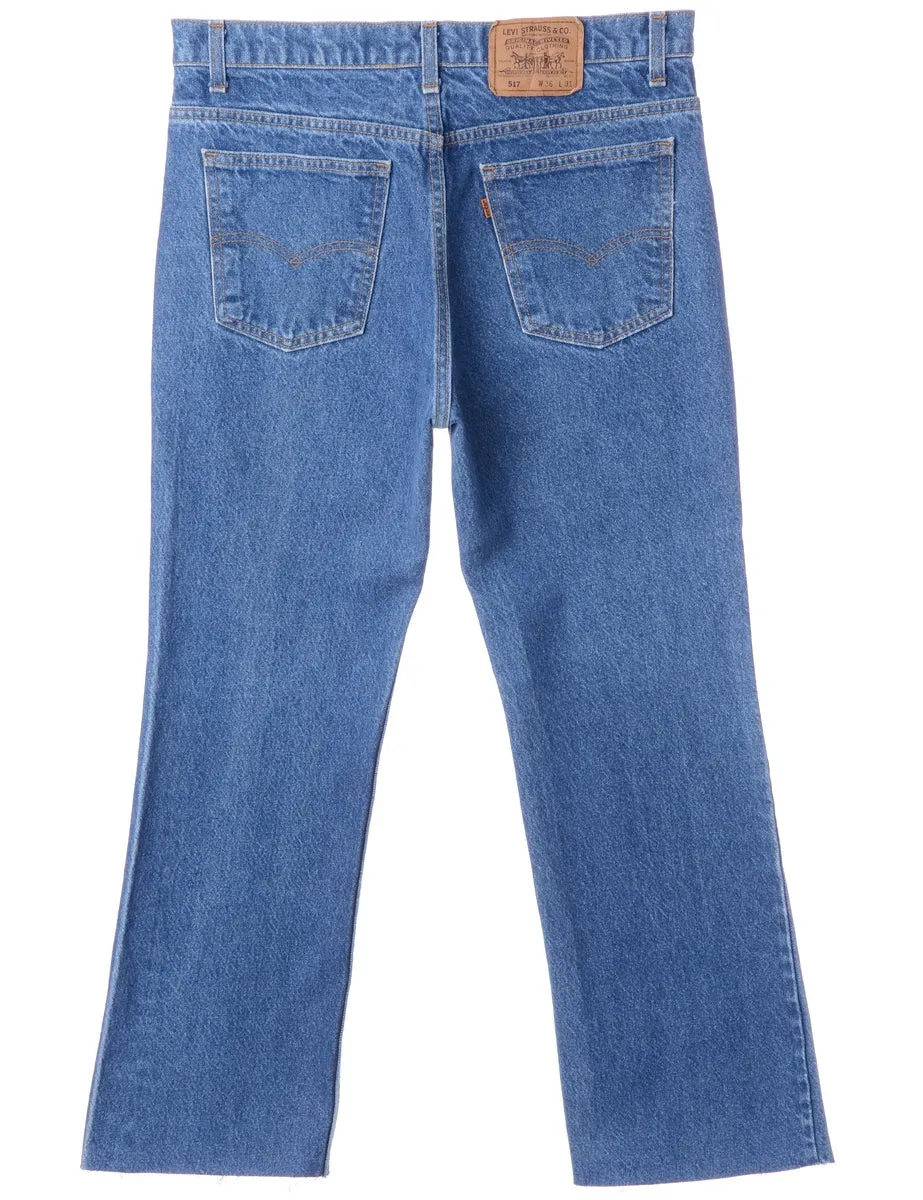 Label Stone Wash Cropped Jeans