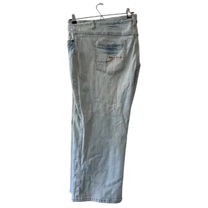 light wash y2k cropped jeans - US 22/24