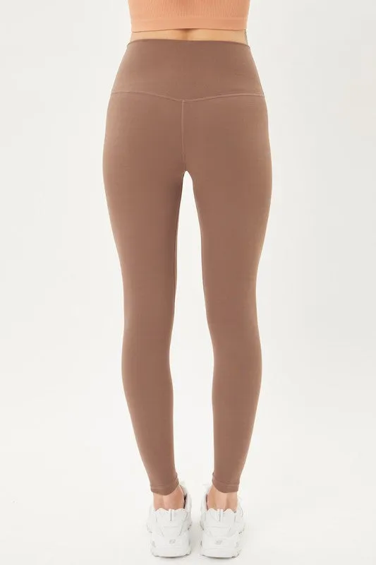Love Tree Knit Solid Long Leggings