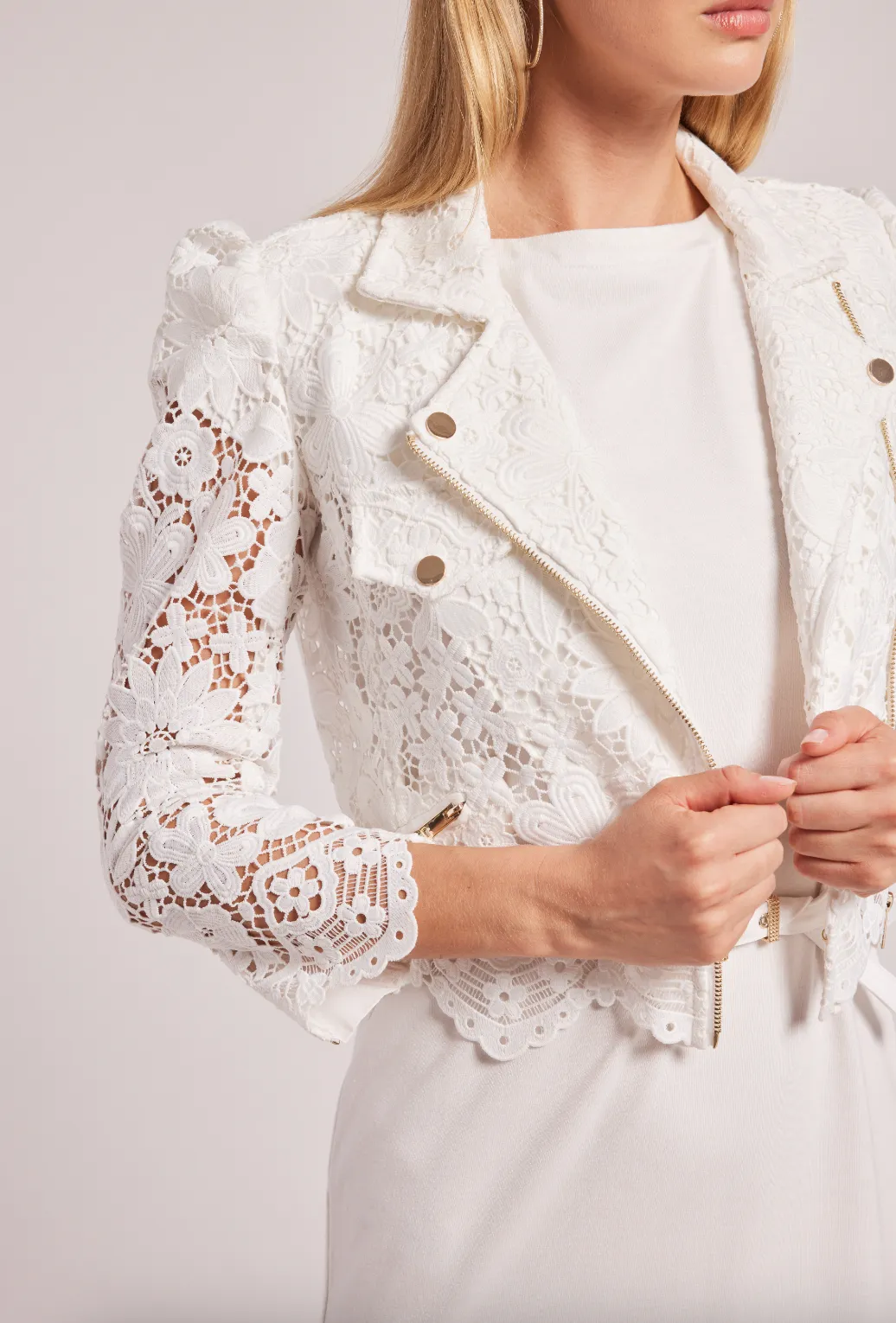 Malibu Lace Jacket - White