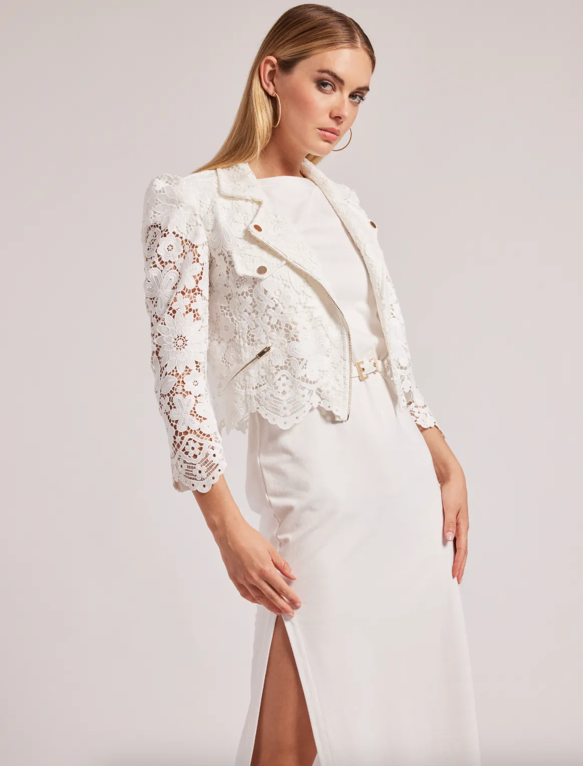 Malibu Lace Jacket - White
