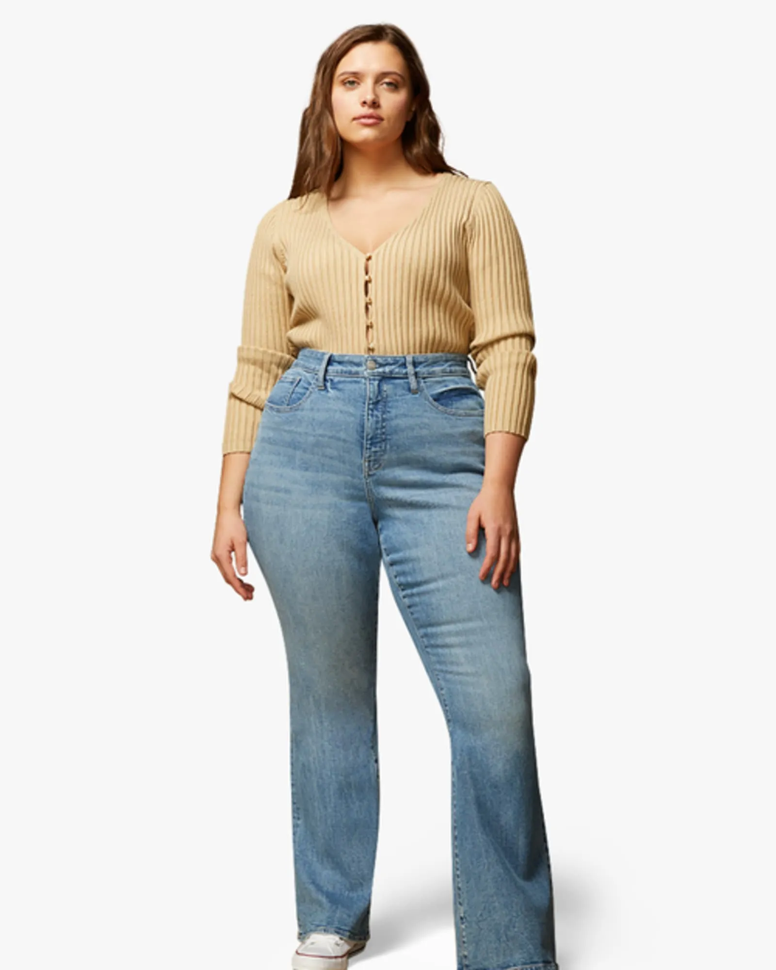 Mia High-Rise Flared Jeans | SUGAR