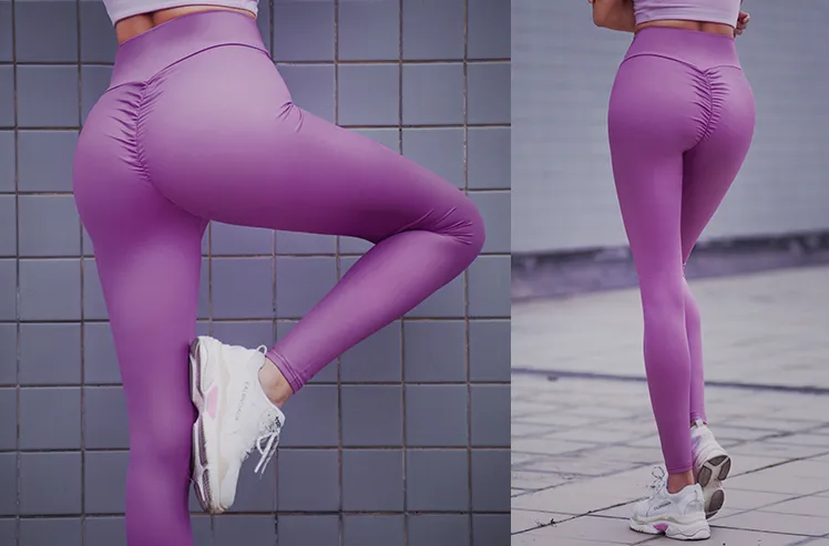 MIP SMOOTH SHINY TRAINING LEGGINGS IN PURPLE