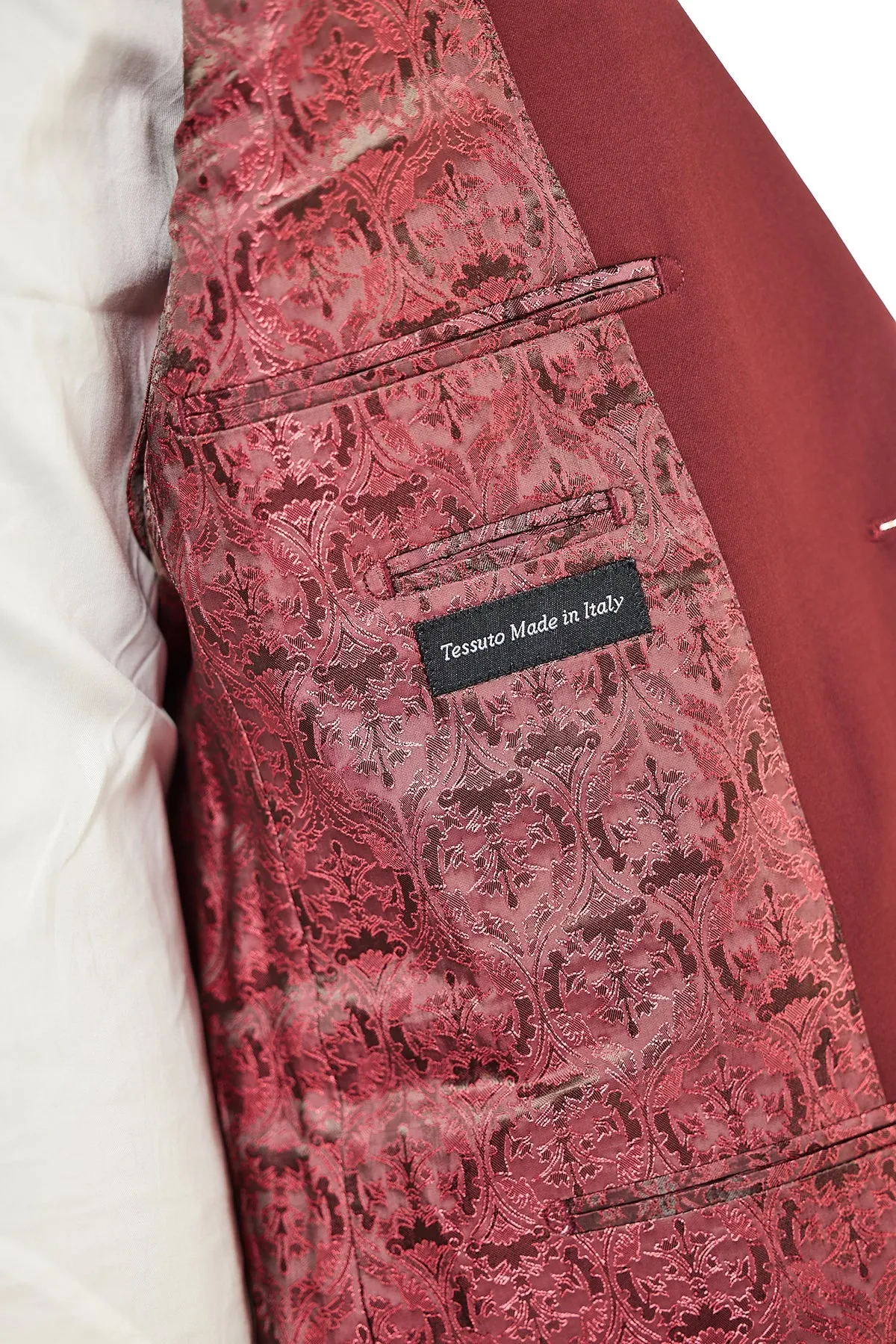 Modern Fit Dark Red Sport Jacket B-Cer-642