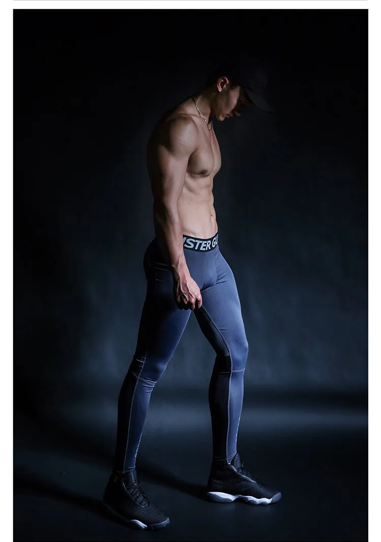 MONSTER GUARDIANS LOGO PRINT LEGGINGS IN GREY