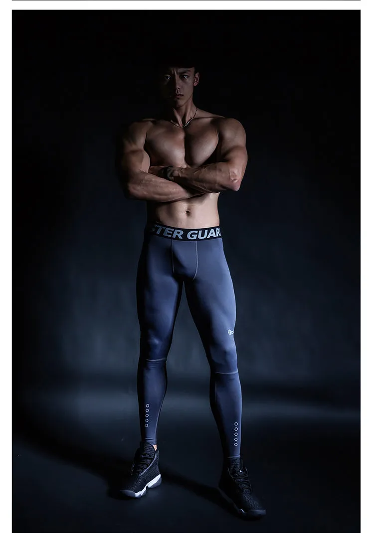 MONSTER GUARDIANS LOGO PRINT LEGGINGS IN GREY