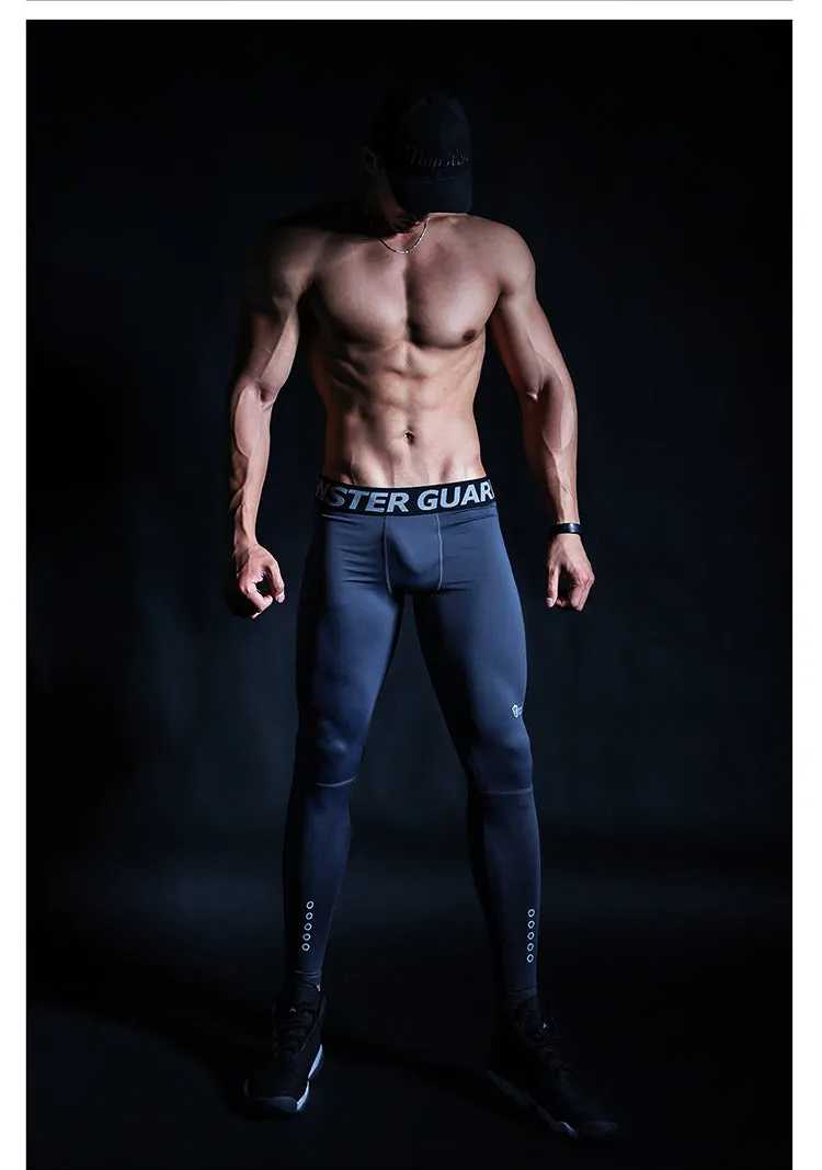 MONSTER GUARDIANS LOGO PRINT LEGGINGS IN GREY