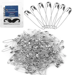 Mr. Pen- Safety Pins, 200 Pack, 1.1 Inch, Heavy Duty, Large Pins for Clothes, Stainless Steel