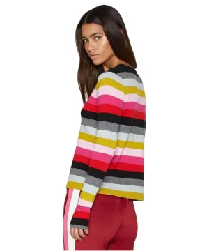 Multistripe Crew Neck Sweater