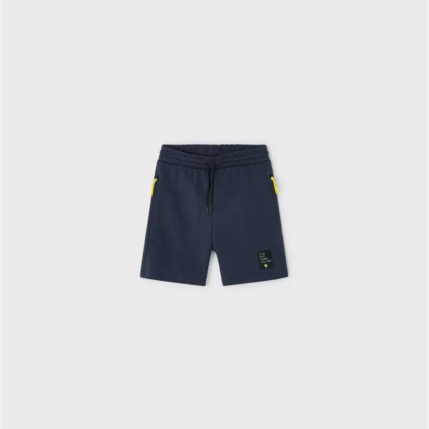 Navy Active Knit Bermuda Shorts