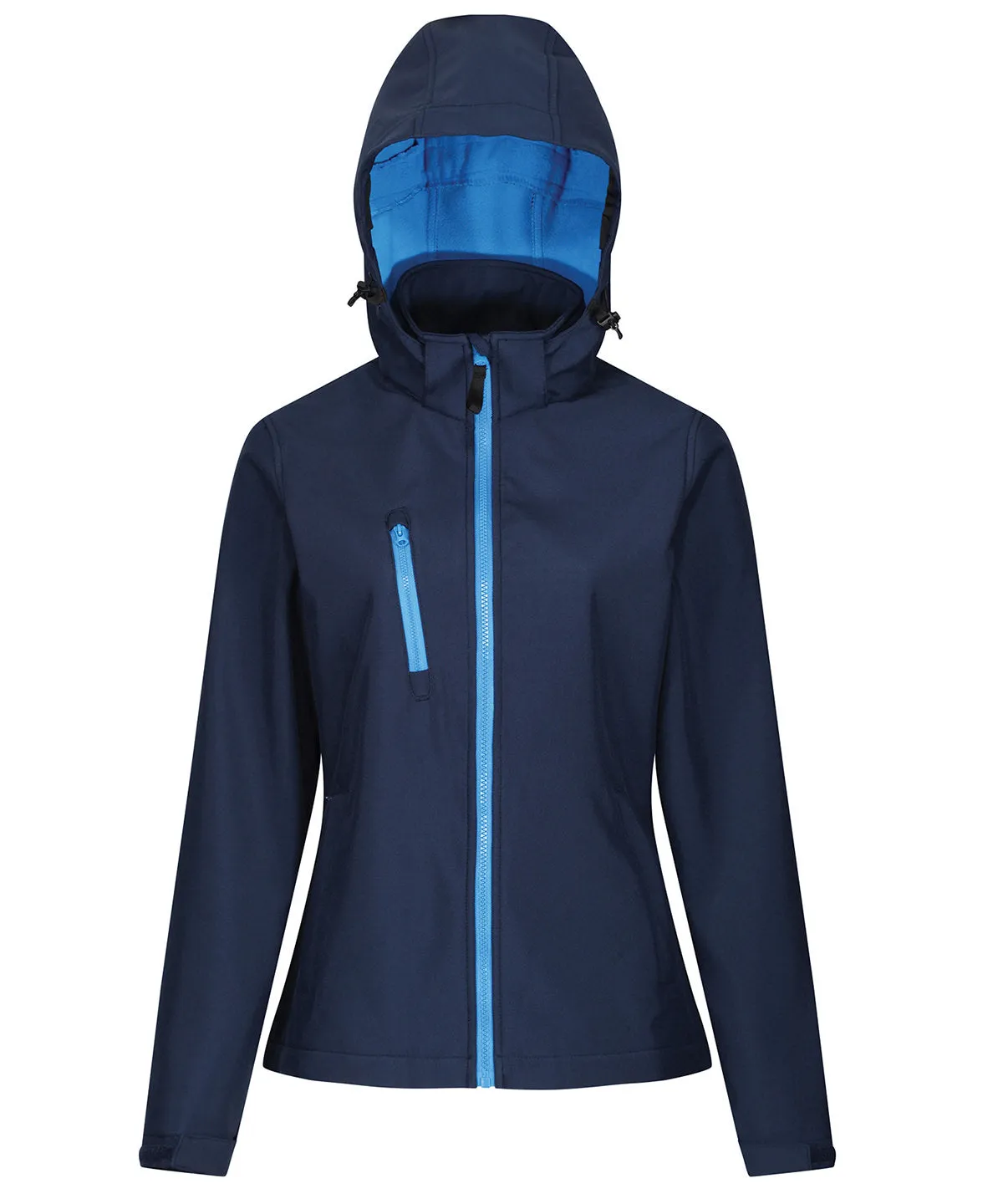Navy - Women's venturer 3-layer hooded softshell jacket