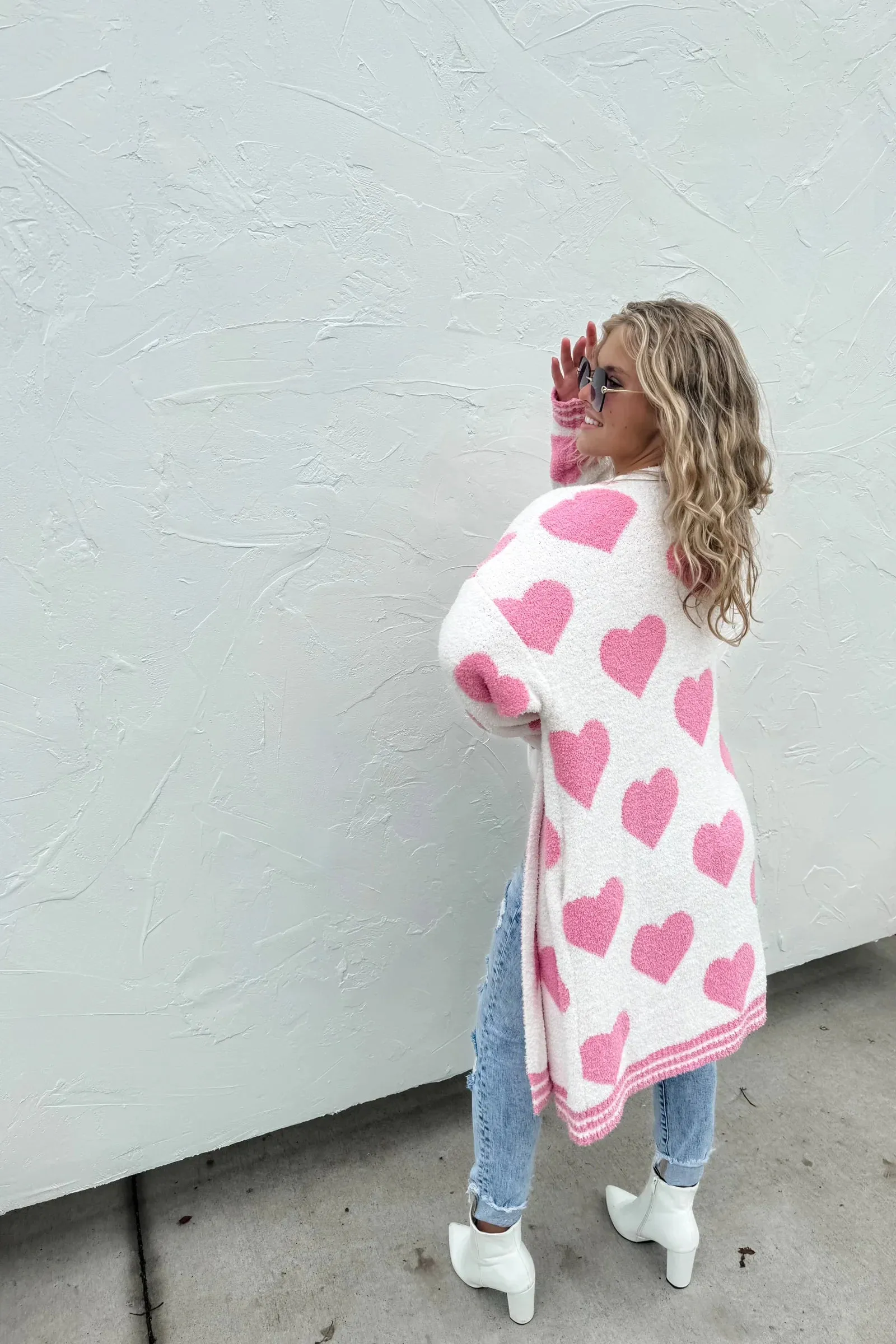 On Cloud Nine Valentine Cardigan - Pink