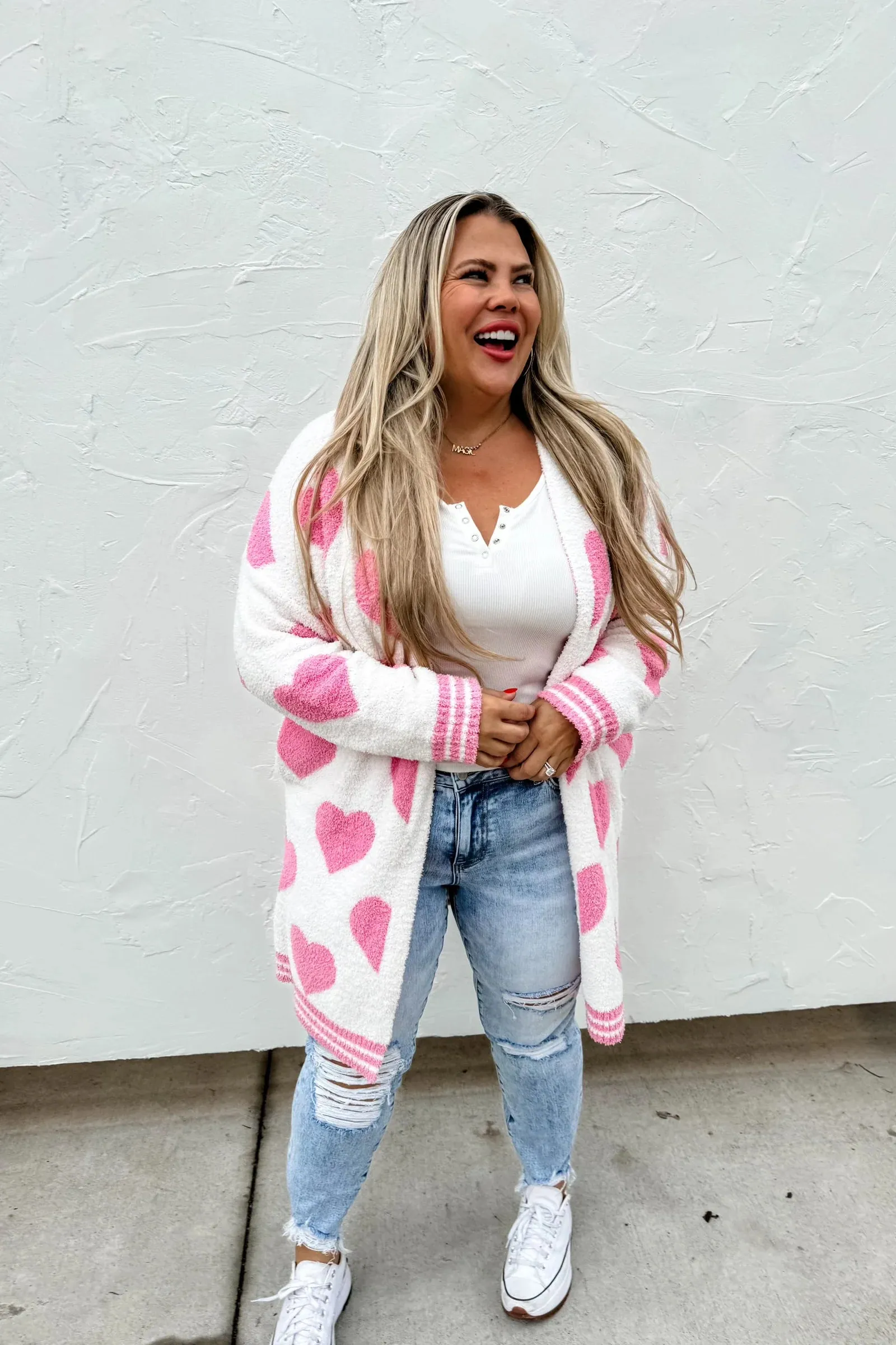 On Cloud Nine Valentine Cardigan - Pink