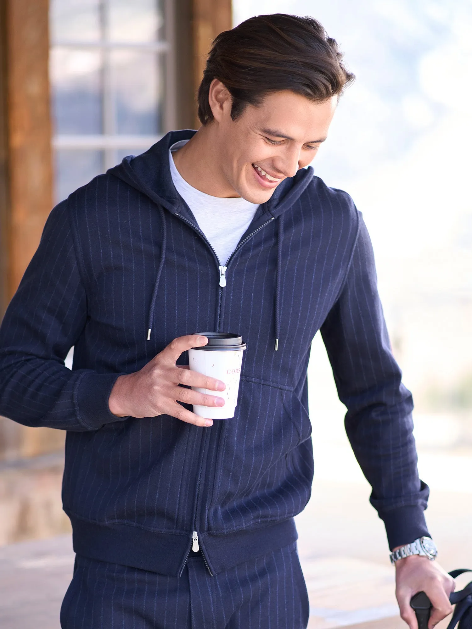 Pinstripe Sweatshirt