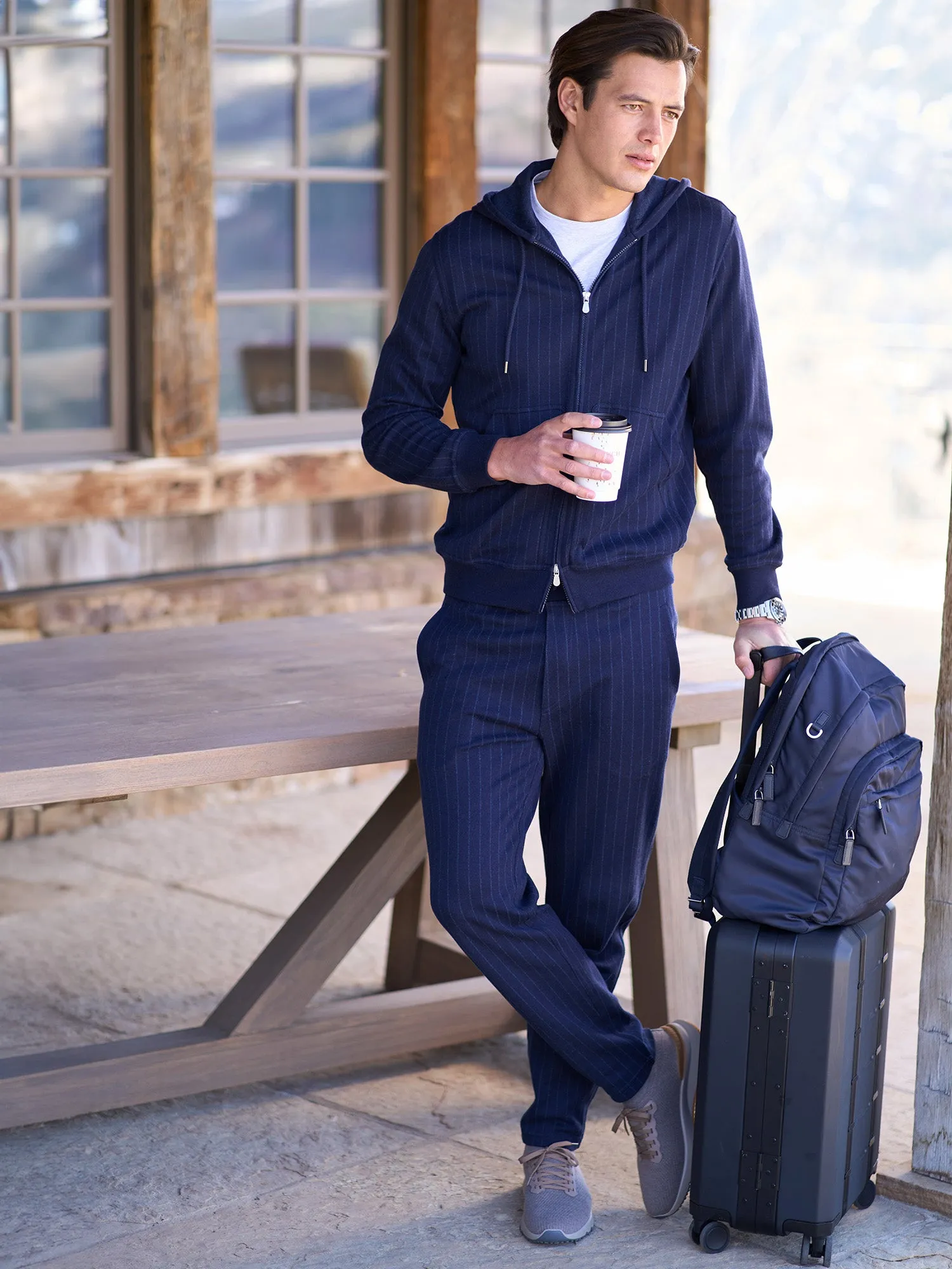 Pinstripe Sweatshirt